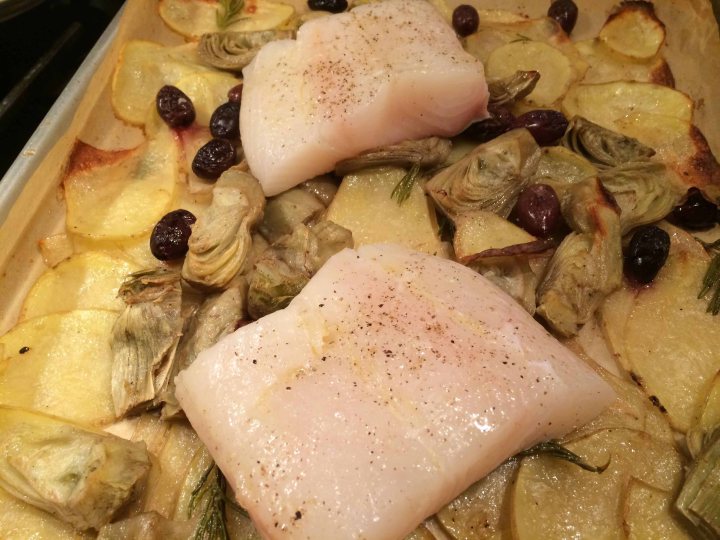 Fish before roasting
