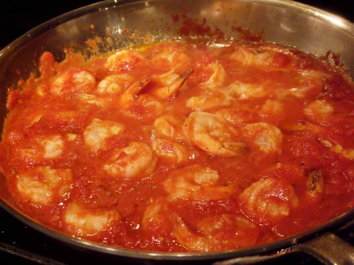 Shrimp cookiing
