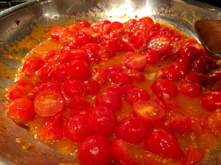 Thickening the sauce