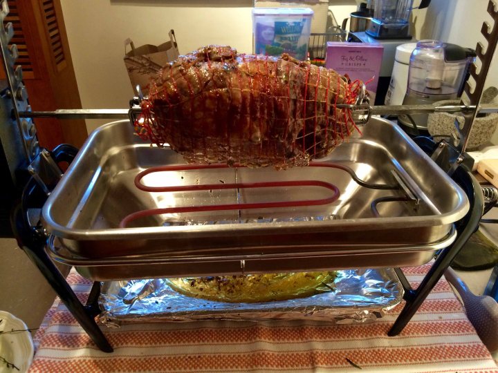 Lamb on the rotisserie