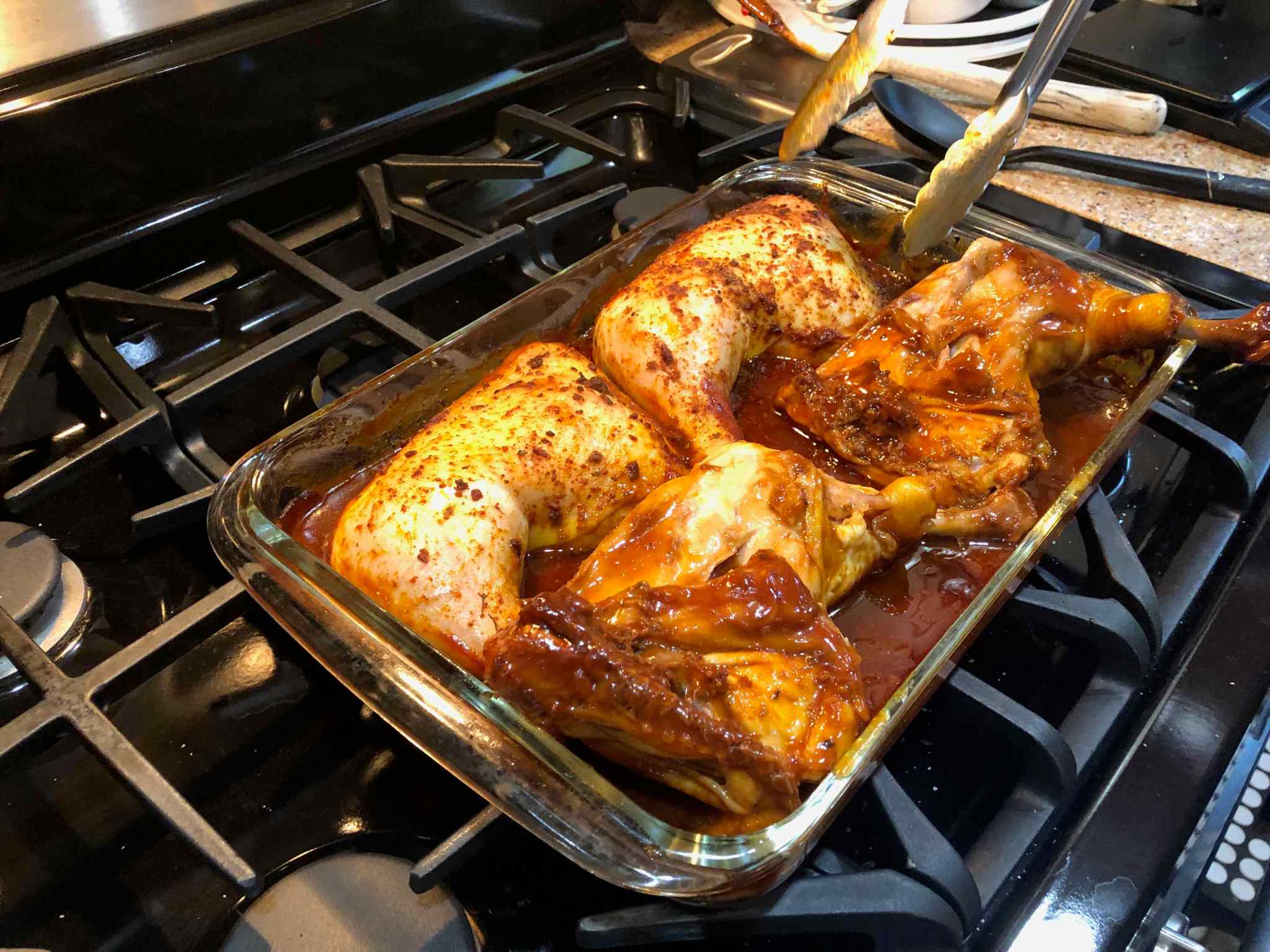Oven Barbecue Chicken – Cooking from Books
